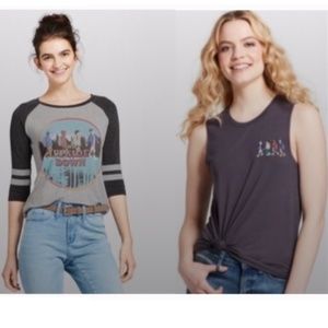 STRANGER THINGS 2 Grey Tops Bundle Jrs M & Jrs L